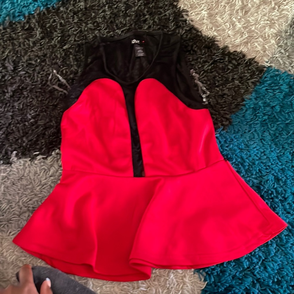 Black n red dress shirt